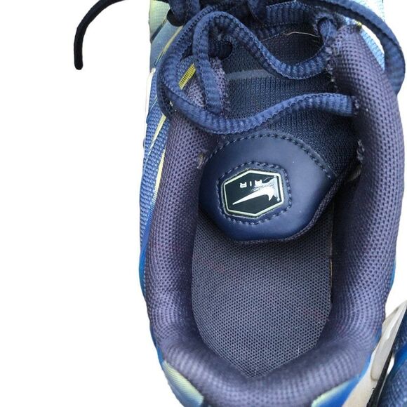 2017 Nike Air Max 97 Plus Tuned 1 Blue/Yellow Size 6.5 - Picture 15 of 16